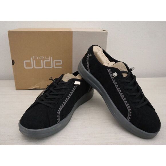 Hey Dude 121974900 Women's Sz EUR 41 US 10 Black Karina Casual Sneakers - Picture 1 of 13